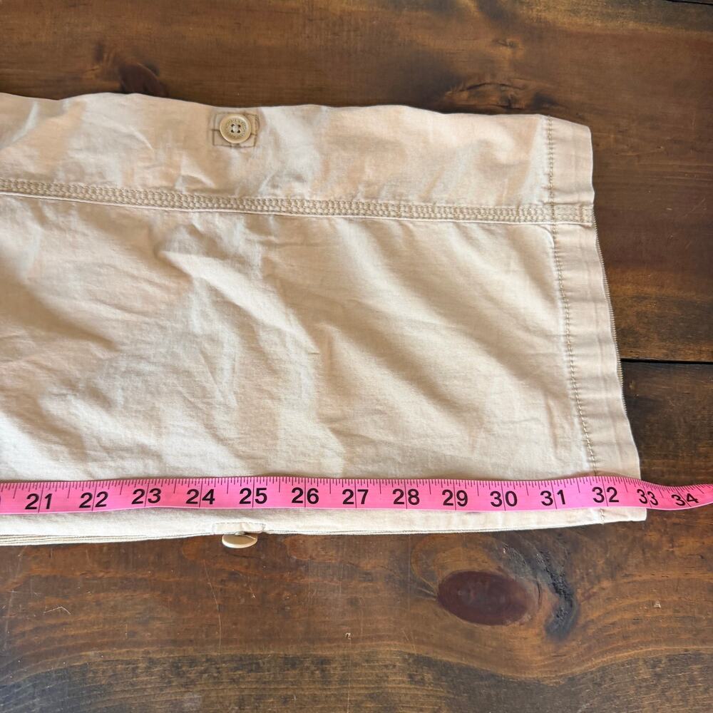 NWT Abercrombie & Fitch Khaki Corduroy Baggy Adjustable Cargo Pants Size 26 LONG - Picture 12 of 13
